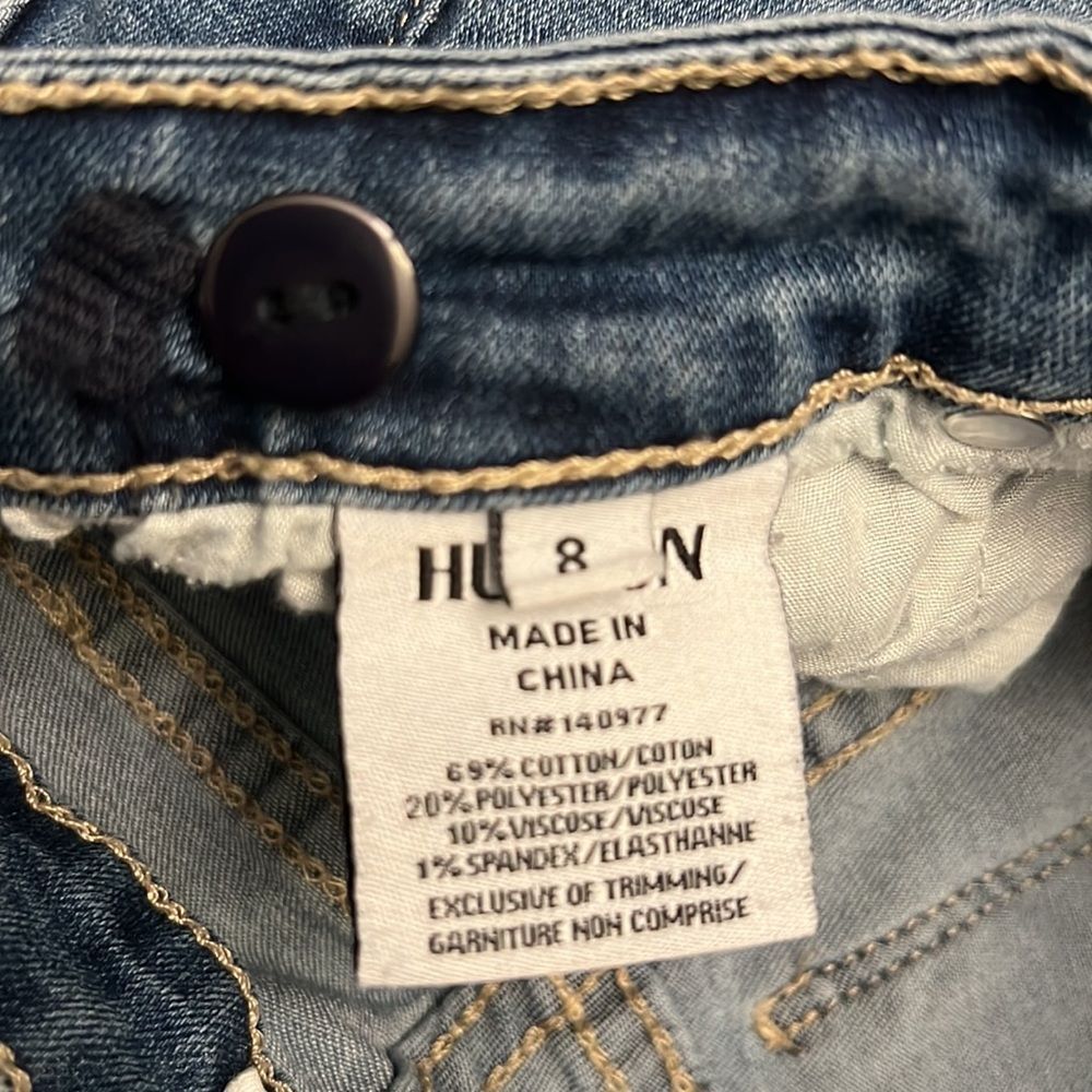 Hudson cuffed jeans kids size 8 - Picture 5 of 7